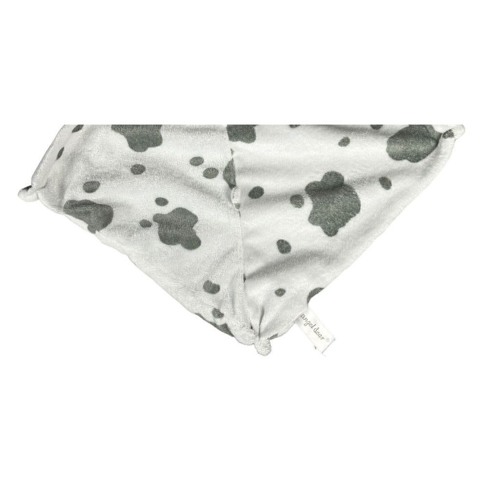 Angel Dear Cow Lovey Security Blanket White Gray Spotted Baby Soother Infant - Picture 3 of 8